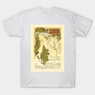 EXPOSITION SALON DES CENT France Vintage Poster by Alphonse Mucha T-Shirt